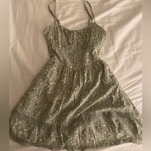 hollister floral mini dress